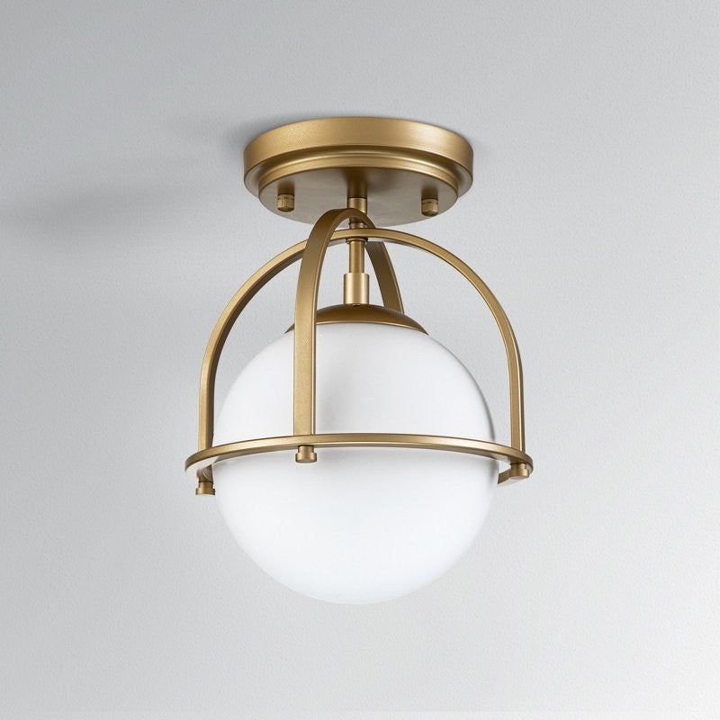 Aurea Vintage Globe Flush Mount Ceiling Light