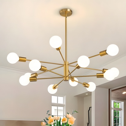 Drayven Modern Tiered Sputnik Metal Chandelier
