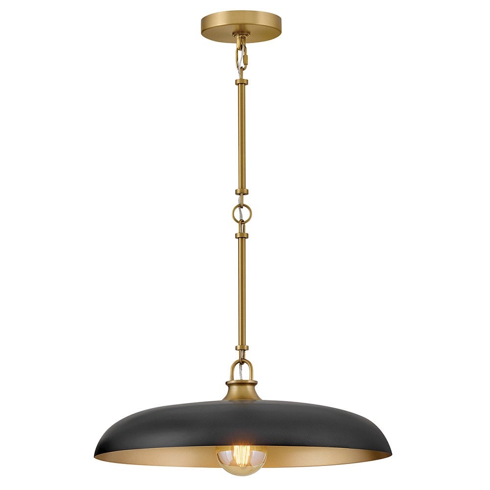 Leila Industrial Rustic Bronze Cone Shade Pendant Light