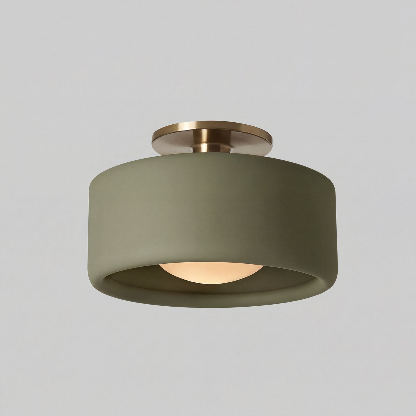 Aura Modern Porcelain Flush Mount Ceiling Light