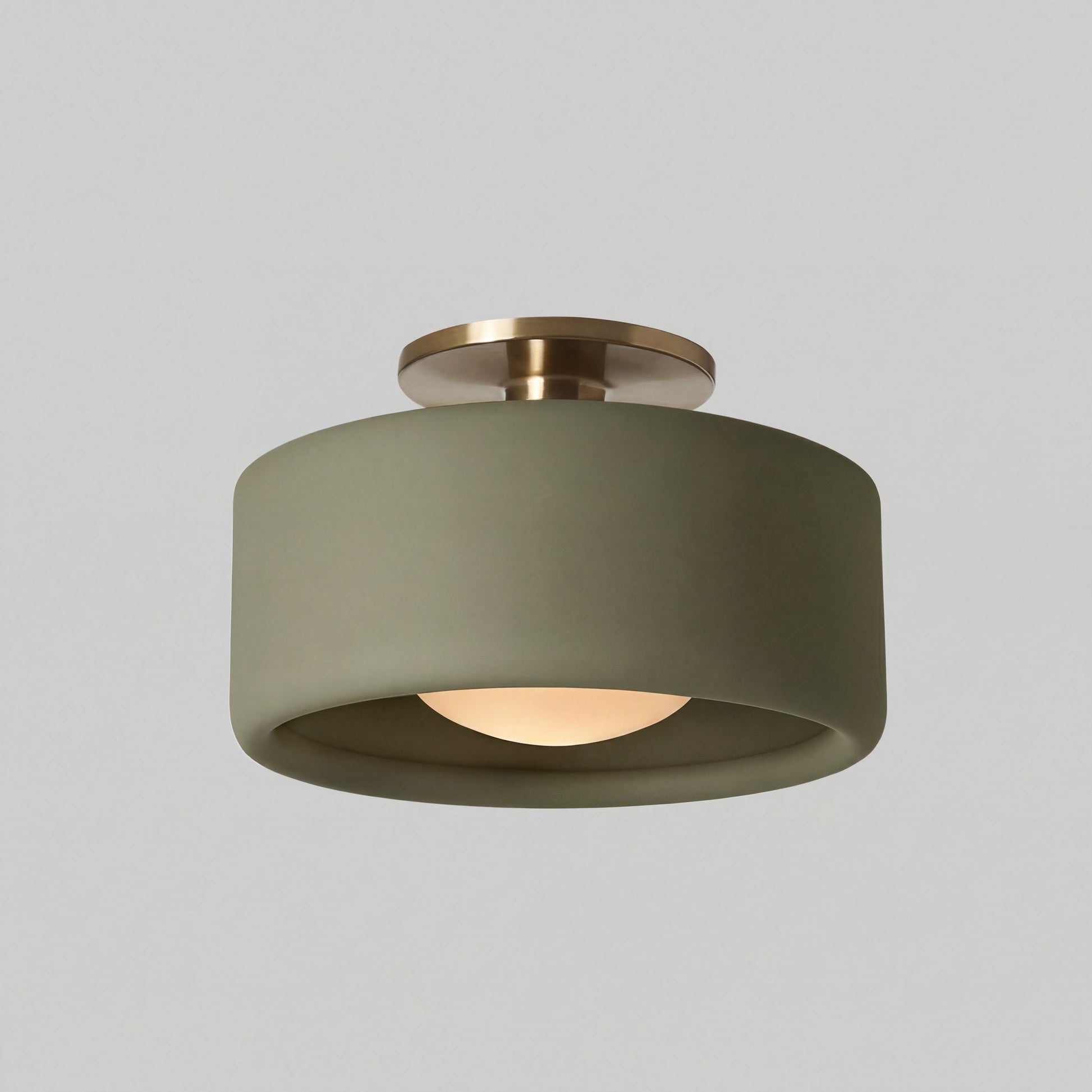 Aura Modern Porcelain Flush Mount Ceiling Light