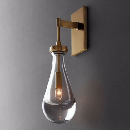 Ozonoa Raindrop Modern Solid Brass Wall Sconce