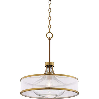 Myrith Antique Organza Glass Drum Shape Pendant Light