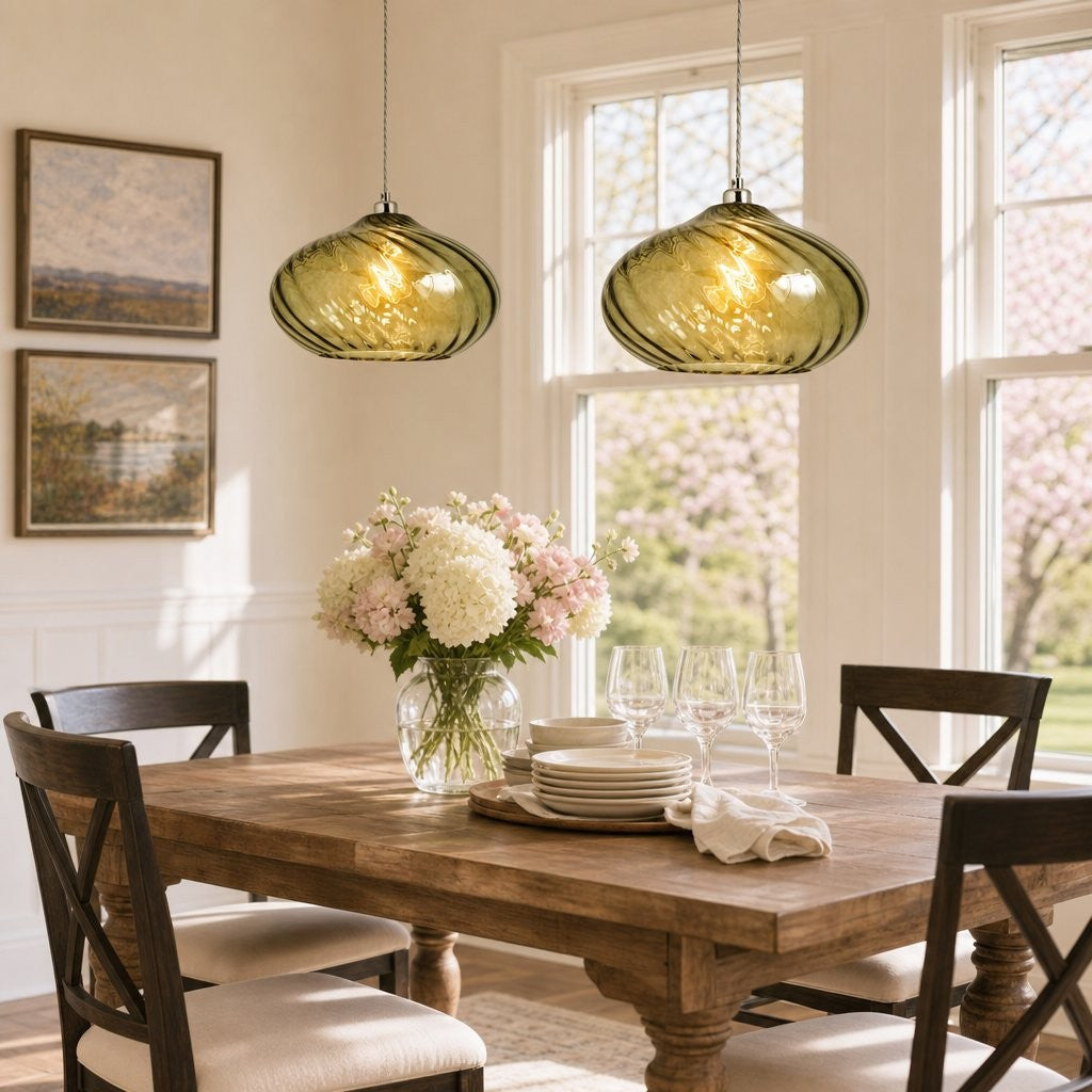 Lunaris Modern Globe Glass Pendant Light
