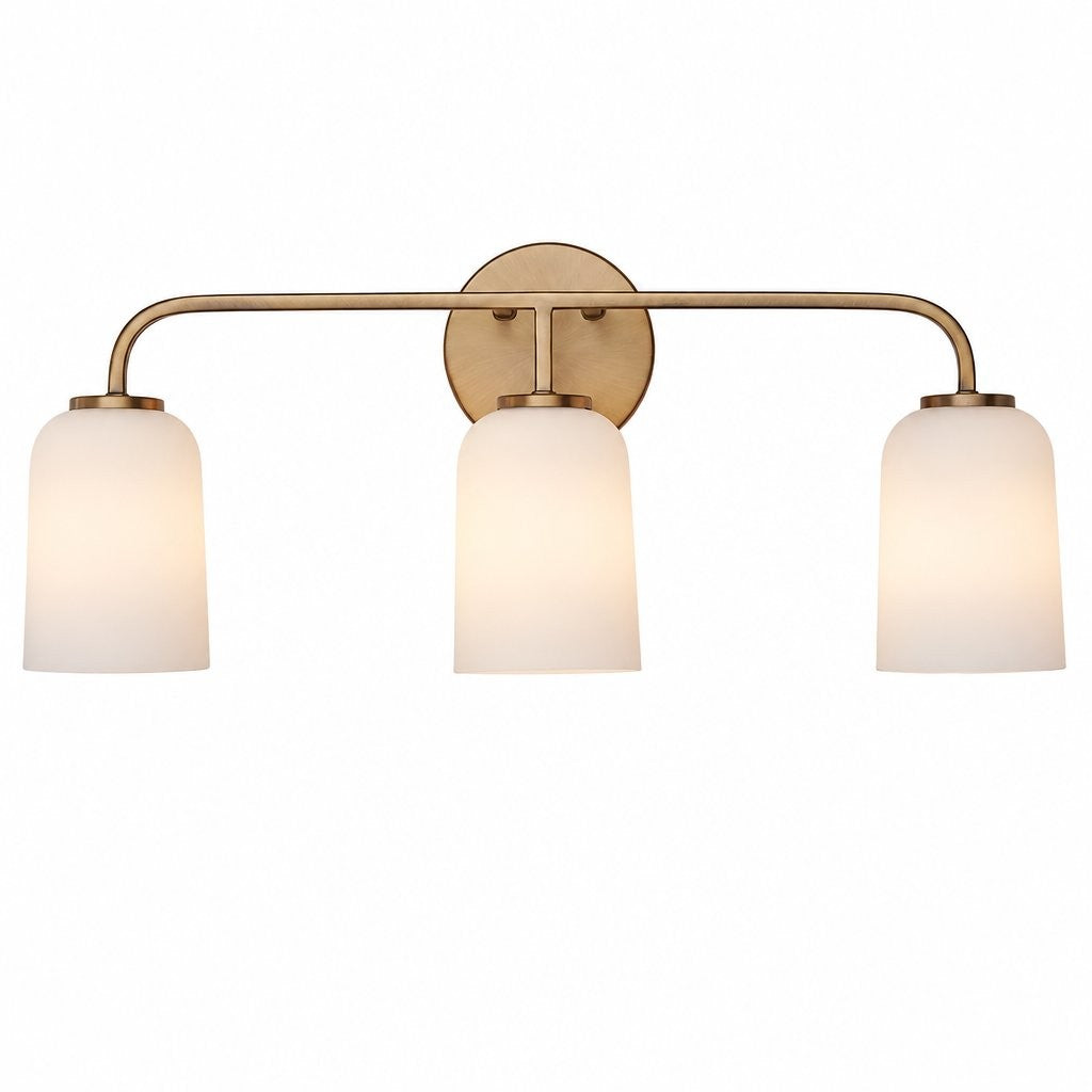 Bransen Modern Milk Glass 2/3-Light Vanity Wall Sconce