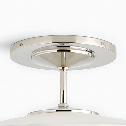 Delaney Rustic Fabric Drum Semi-Flush Mount Ceiling Light