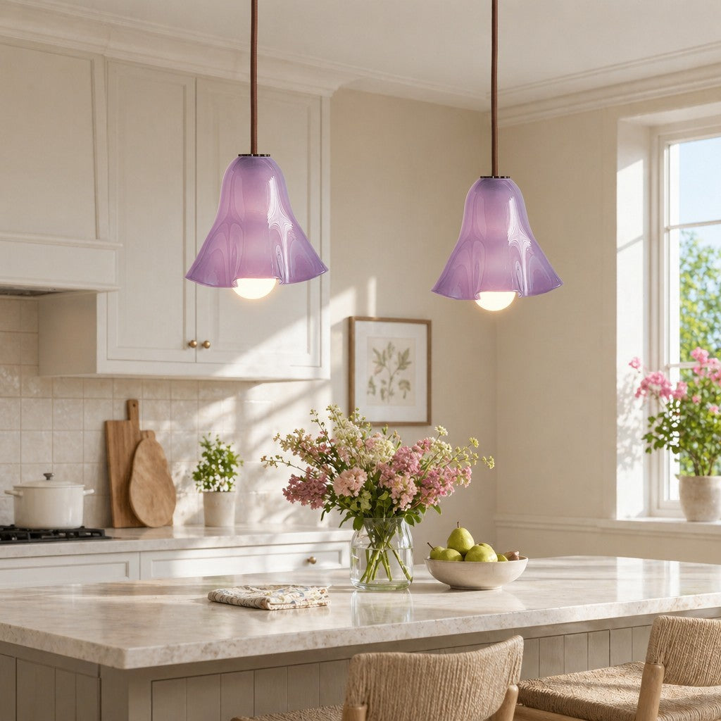 Graham Modern Shell Glass Fazzo Pendant