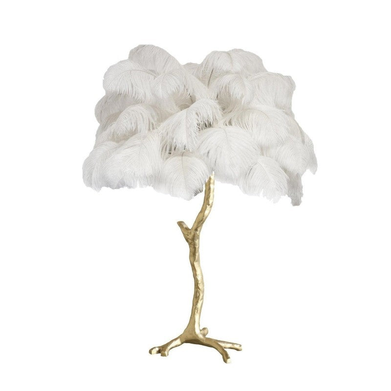 Marco Ostrich Feather Table Lamp