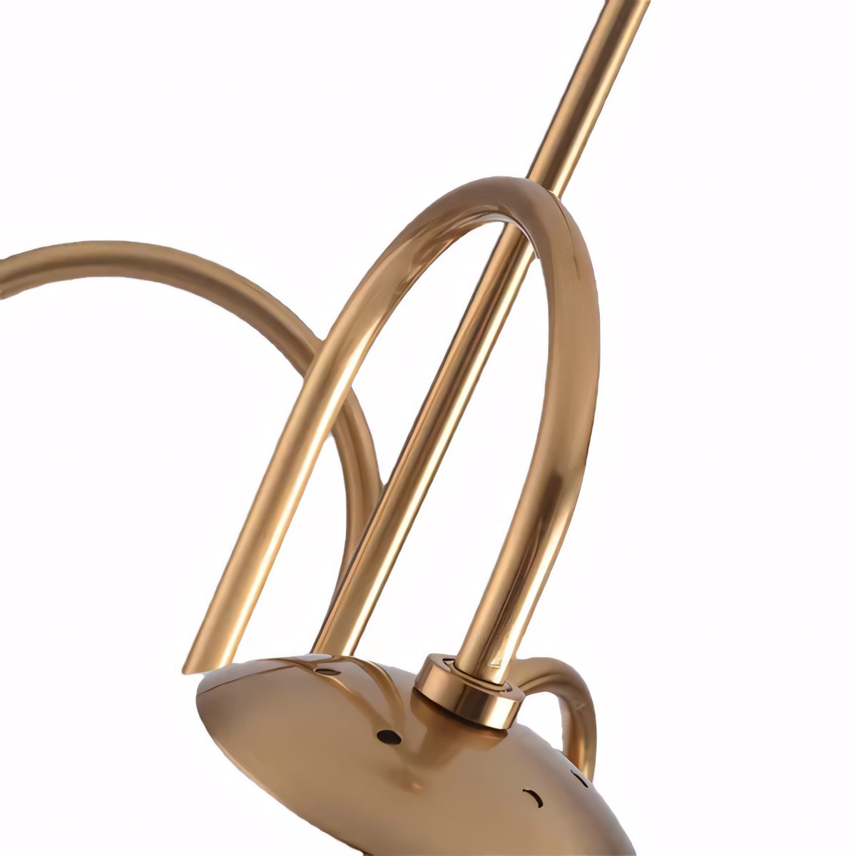 Vekton Vintage Glass Globe Gooseneck Chandelier