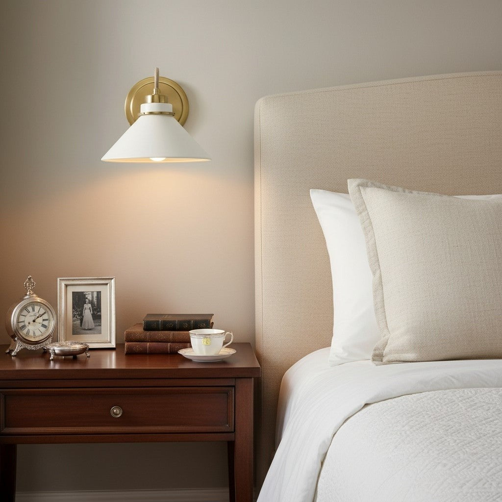 Kalevipoeg Modern Farmhouse Cone Shade Wall Sconce