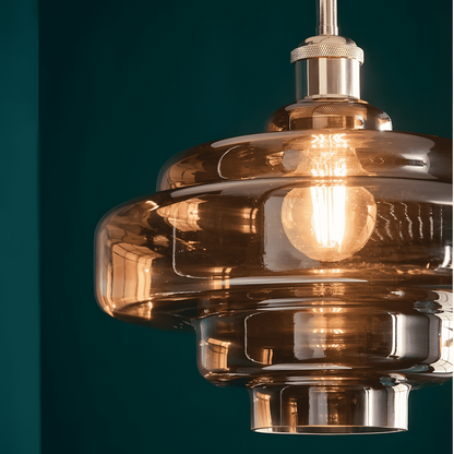 Yves Vintage Tiered Glass Pendant Light
