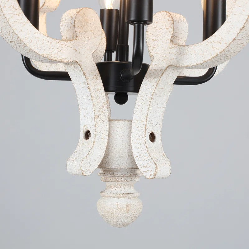 Astridina Rustic Antique Wooden French Country Chandelier
