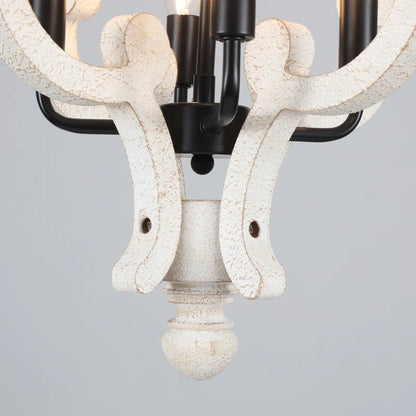 Astridina Rustic Antique Wooden French Country Chandelier