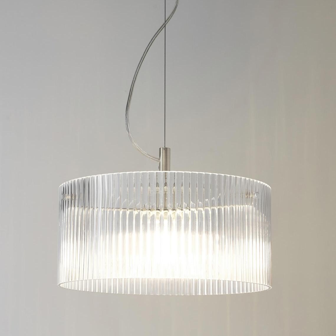 Erisen Farmhouse Ribbed Glass Pendant Light