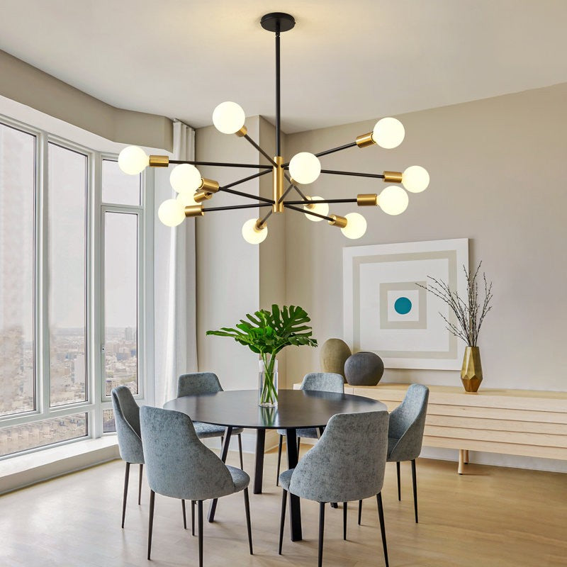 Drayven Modern Tiered Sputnik Metal Chandelier