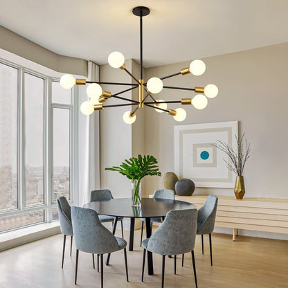 Drayven Modern Tiered Sputnik Metal Chandelier