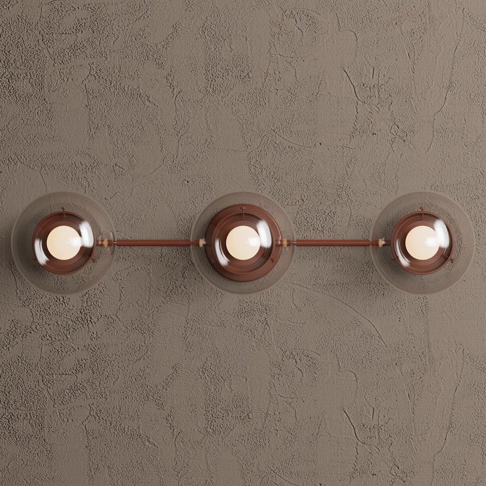 Philo Nordic 3-light Glass Globes Wall Light