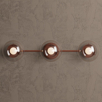 Philo Nordic 3-light Glass Globes Wall Light