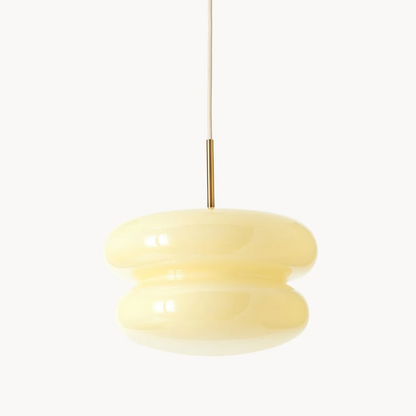 Josie Cream Bauhaus Opal Glass Pendant Light