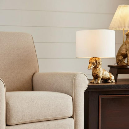 Aurea Unique Animal Table Lamp - Dog Sculptural Accent Lighting for Bedroom & Living Room