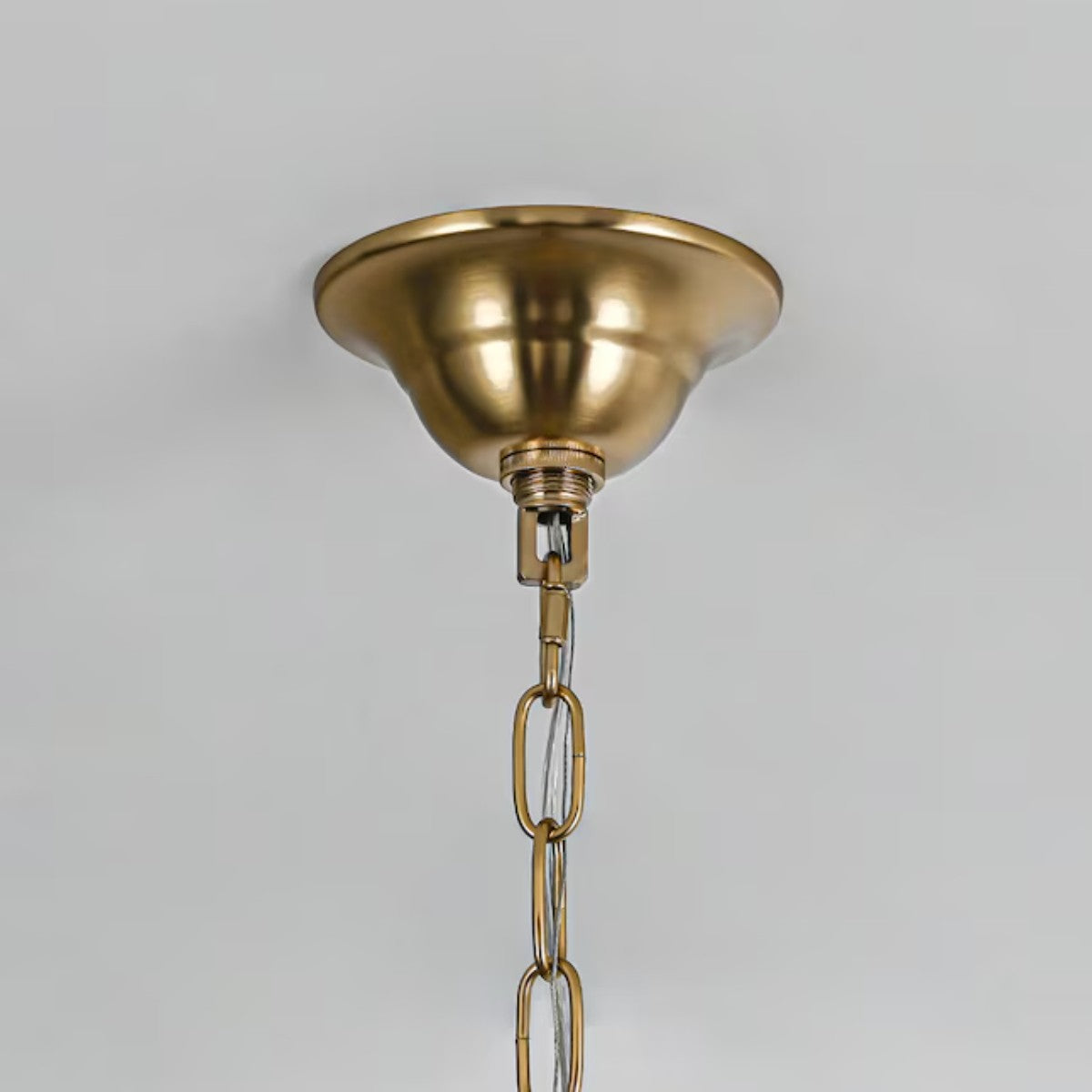 Dion Luxury Antique Brass French Country Crystal Large Chandelier