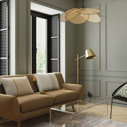 Atticus Screen Cannage Rattan Pendant Light