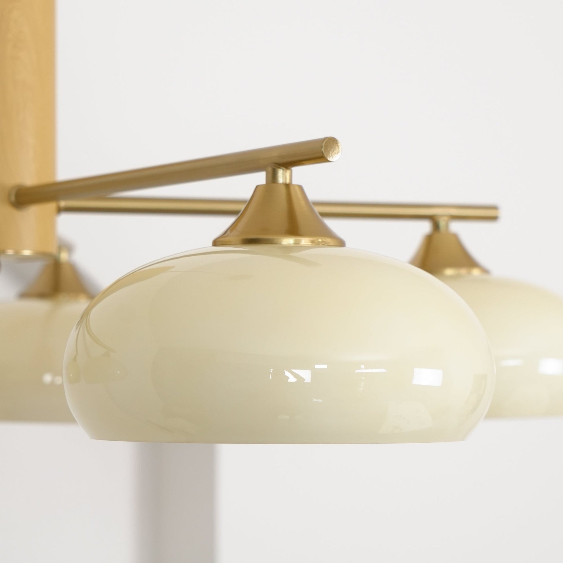 Xanthea Elliptical Persimmon Milk Glass Chandelier