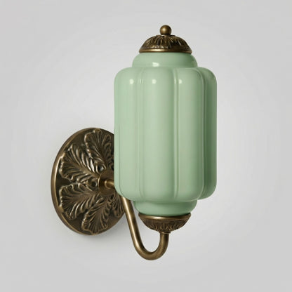 Cyrilith Vintage Milk Glass Oiled Brass Eloise Sconce