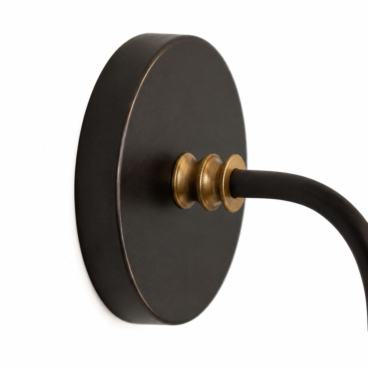 Wren Retro White Fabric Swan Neck Sconce
