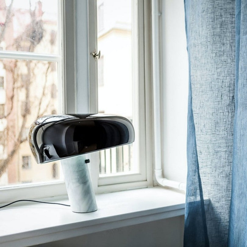 Paula Vintage Table Lamp with Marble Base