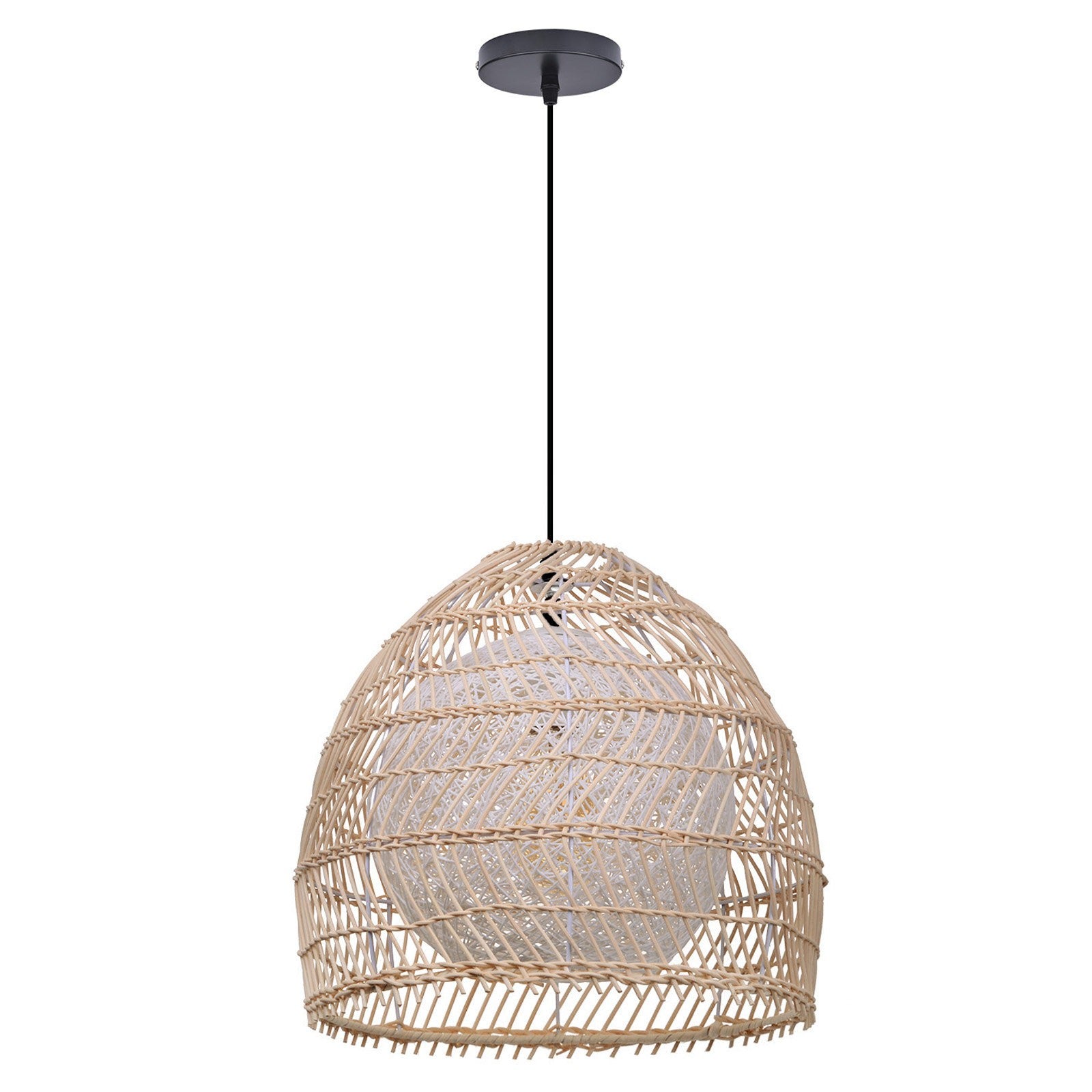 Clioan Bohemian Woven Rattan Pendant Light