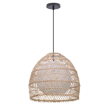 Clioan Bohemian Woven Rattan Pendant Light