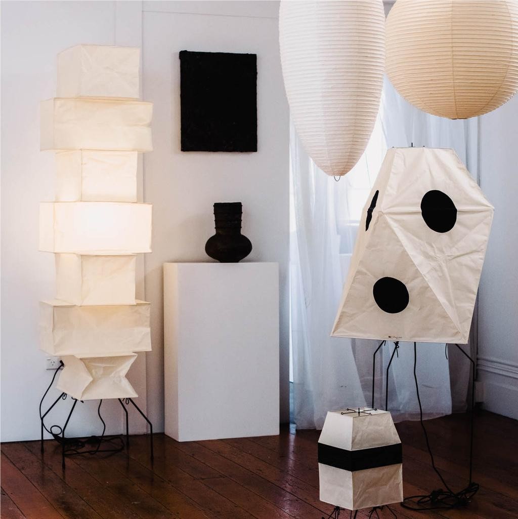 Kiran Minimalist Wabi-sabi Tripod Floor Lamp