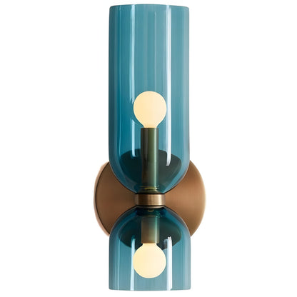 Trisia Modern Up Down Glass Wall Sconce