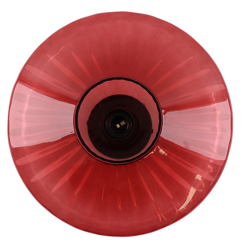 Ember Vintage Multi Color Water Ripple Glass Ceiling Light