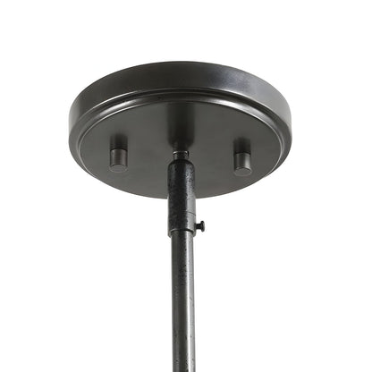 Brilliante Industrial Retro Rust Cylinder Seeded Glass Pendant Light