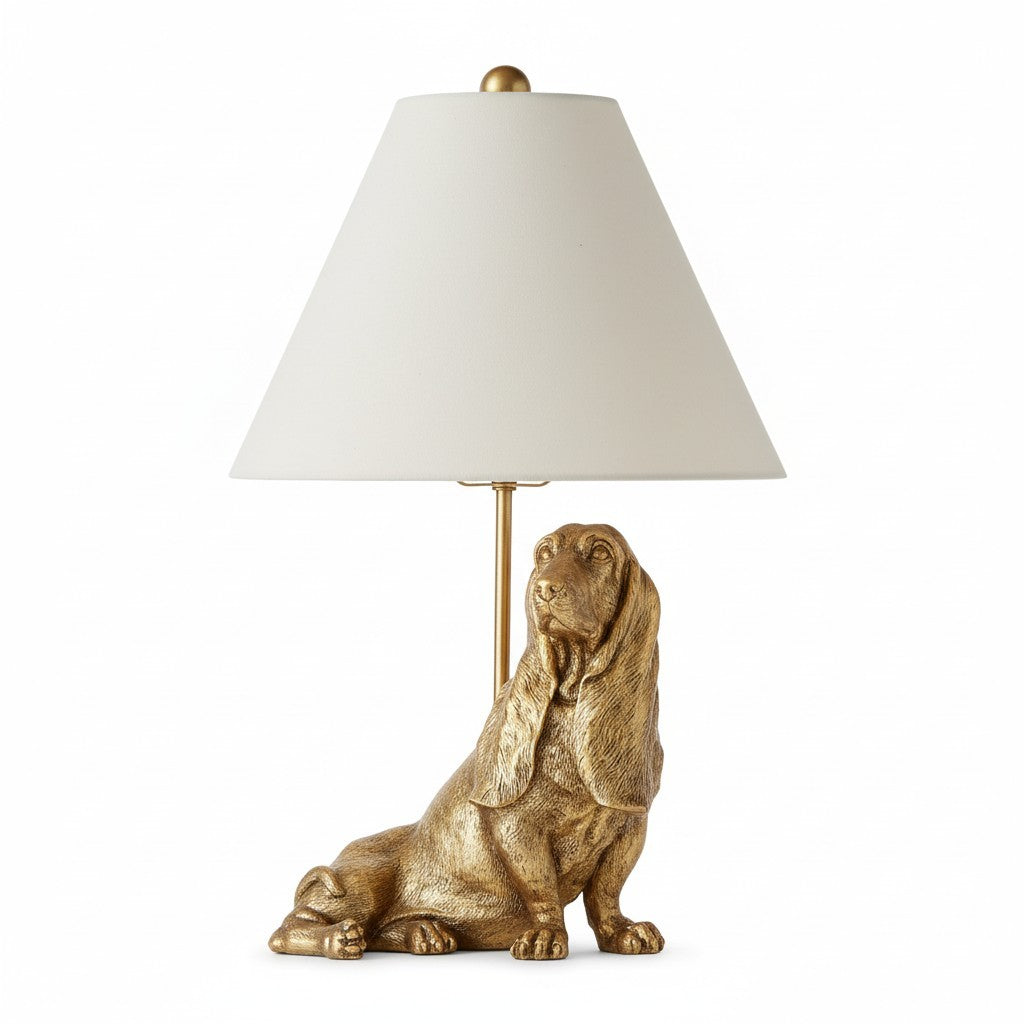 Aurea Unique Animal Table Lamp - Dog Sculptural Accent Lighting for Bedroom & Living Room