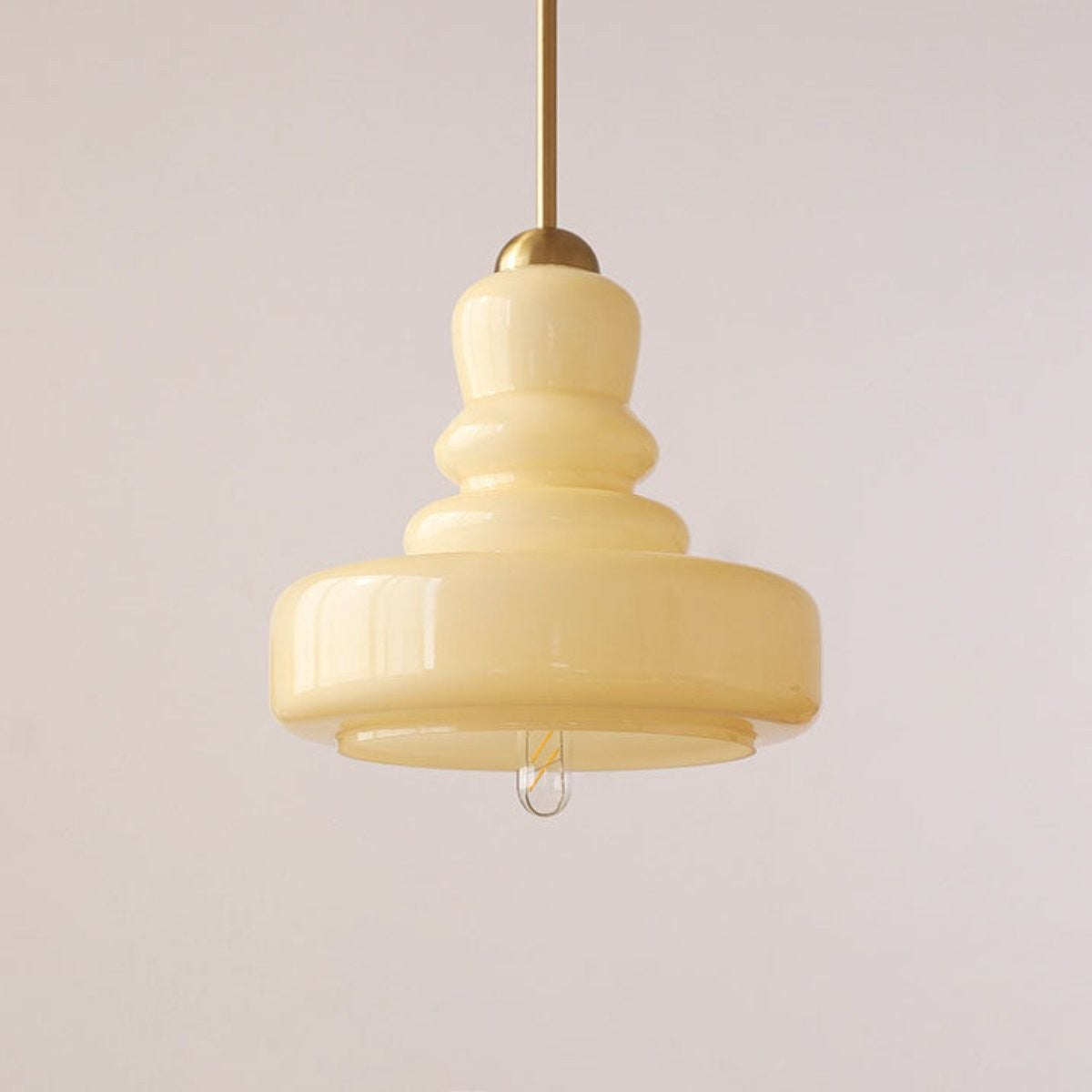 Carla Colorful Gourd Shaped Glass Shade Pendant Light