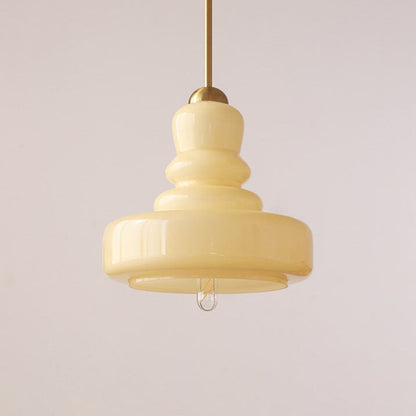 Carla Colorful Gourd Shaped Glass Shade Pendant Light