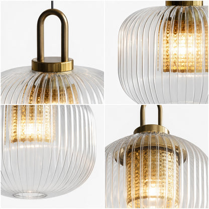 Cove Rustic Glass Metal Pendant Light