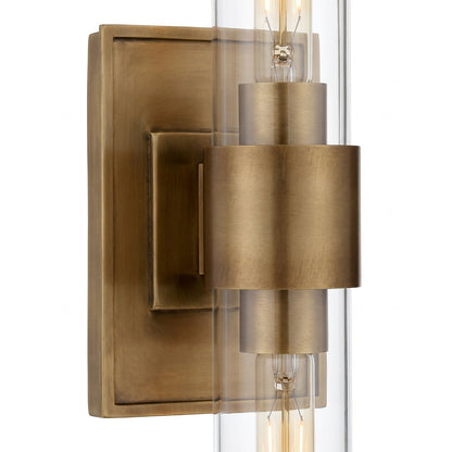 Zinnia Glass Tube Double Wall Mounted Light