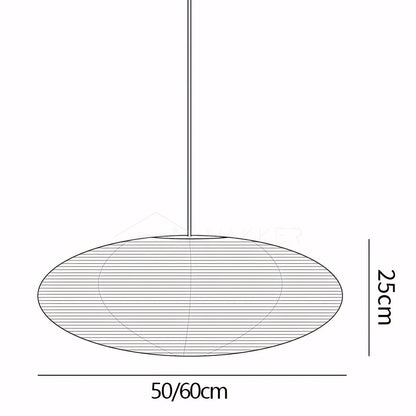 Gino Japanese Rice Paper Lantern Pendant Light