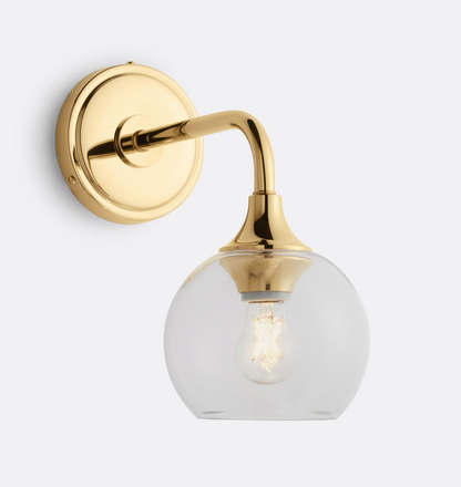 Musara Minimalist Glass Shade Wall Light