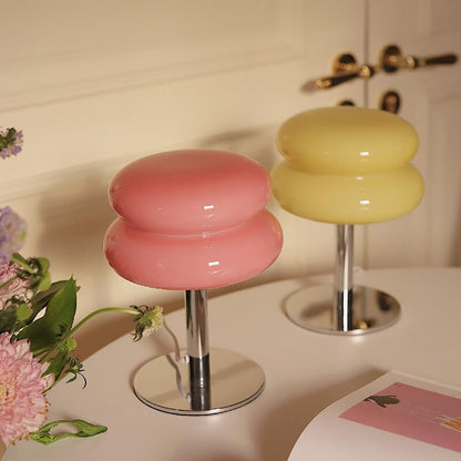 Josie Cream Glass Bauhaus Style Table Lamp