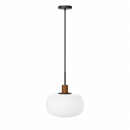 Aetheryn Nordic Ribbed Glass Pendant Lamp