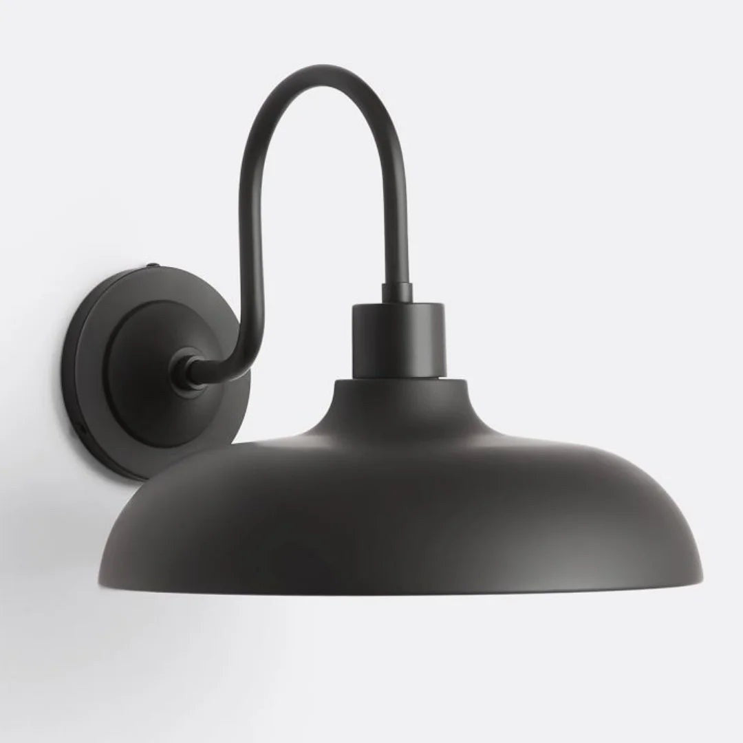 Gwydion Modern Farmhouse Dome Exterior Wall Light