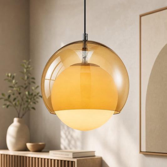 Ilaria Bauhaus Glass Globe Pendant Light