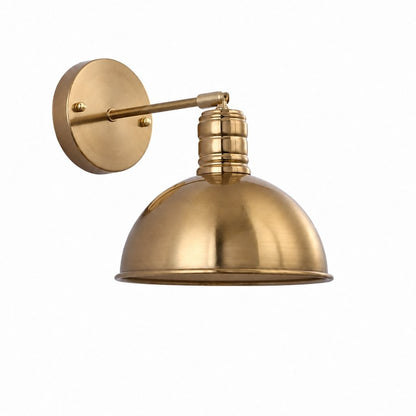 Bastian Adjustable Industrial Brass Wall Sconce