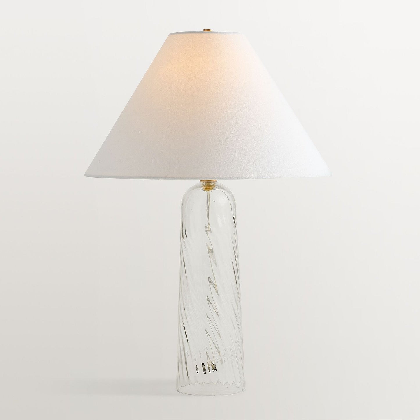Latham Vintage Glass Bottle Fabric Table Lamp
