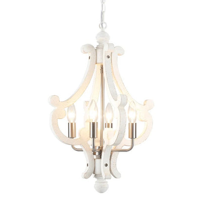 Astridina Rustic Antique Wooden French Country Chandelier